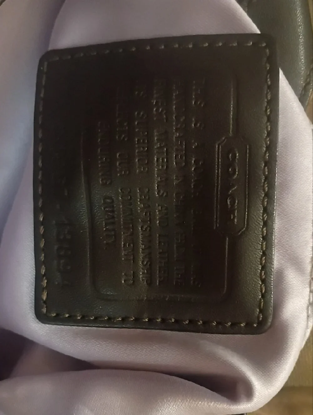 Coach Signature Hobo Bag in Taupe and Dark Brown